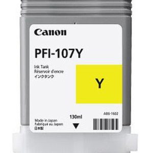 Original Canon PFI-107Y Yellow Ink Cartridge 130ml