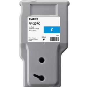 Original Canon PFI-207C Cyan Ink Cartridge 300ml