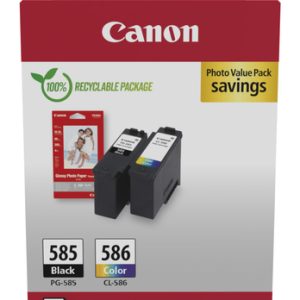 Original Canon PG-585 / CL-586 High Capacity Ink & Paper Multipack