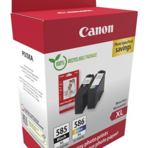 Original Canon PG-585XL / CL-586XL High Capacity Ink & Paper