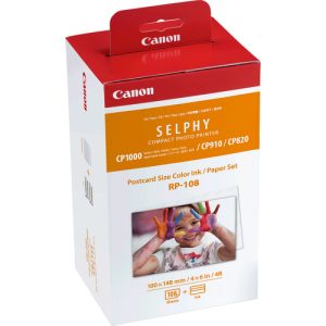 Original Canon RP-108IP Colour Ink & Paper Pack Postcard