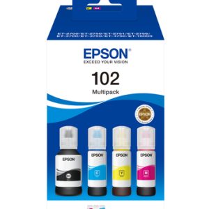 Original Epson 102 Ink Bottle Multipack (B/C/M/Y)