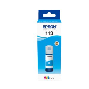 Original Epson 113 Cyan Ink Bottle