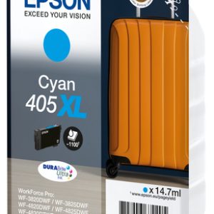 Original Epson 405XL High Capacity Cyan Ink Cartridge