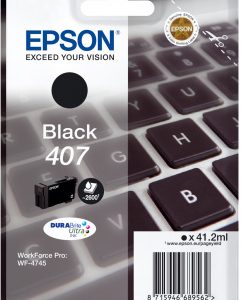 Original Epson 407 Black Ink Cartridge