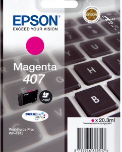 Original Epson 407 Magenta Ink Cartridge