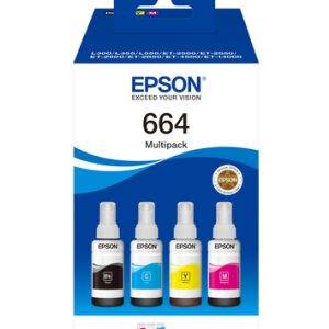 Original Epson 664 Ink Bottle Multipack (B/C/M/Y)