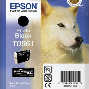 Original Epson T0961 Photo Black Ink Cartridge