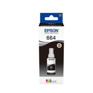 Original Epson T6641 EcoTank Ink Bottle - Black 70ml