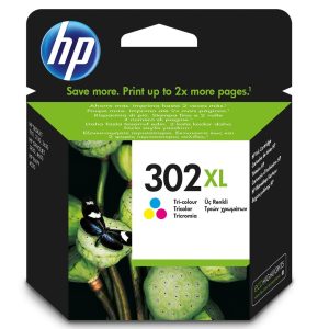 Original HP 302XL High Capacity Tri-Colour Ink Cartridge