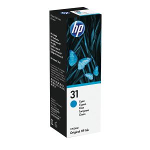 Original HP 31 Cyan Ink Bottle