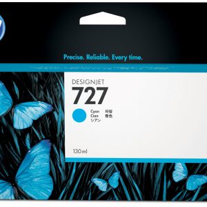 Original HP 727 Cyan Ink Cartridge 130-ml