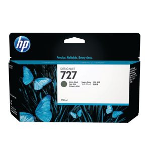 Original HP 727 Matte Black Ink Cartridge 130-ml