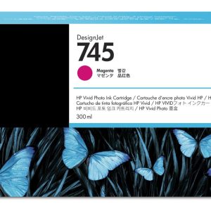 Original HP 745 High Capacity Magenta Ink Cartridge - 300ml