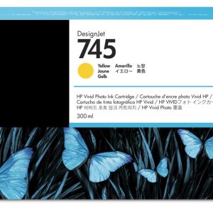 Original HP 745 High Capacity Yellow Ink Cartridge - 300ml