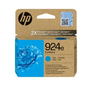 Original HP 924e EvoMore High Capacity Cyan Ink Cartridge