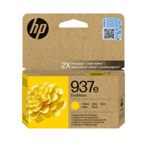 Original HP 937e EvoMore High Capacity Yellow Ink Cartridge