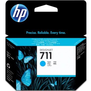 Original HP No. 711 Cyan Ink Cartridge (29ml)