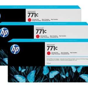 Original HP No.771 Chromatic Red Ink Cartridge (Pack of 3)
