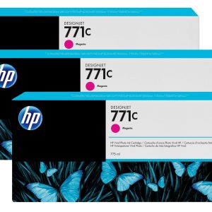 Original HP No.771 Magenta Ink Cartridge (Pack of 3)