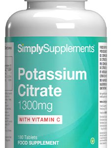 Potassium 1300mg Vitamin C (180 Tablets)