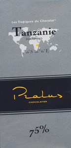 Pralus Tanzanie, 75% dark chocolate bar