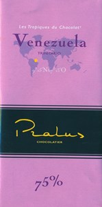 Pralus Venezuela, 75% dark chocolate bar