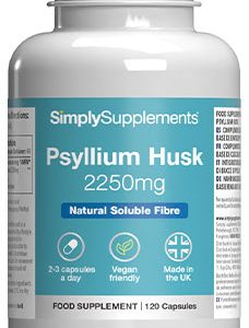 Psyllium Husk 2250mg (120 Capsules)