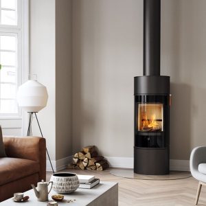 Scan 84-1 Modern Black Wood Burning Ecodesign Stove