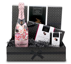 Summer Fruits, Chocolate and Rose Cava Large Gift Hamper