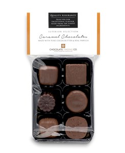 Superior Selection, 6 Caramels Chocolate Gift Pack