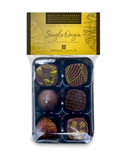 Superior Selection, 6 Single Origin Chocolate Ganaches Gift Pack