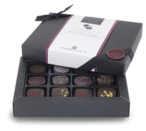 Superior Selection, Fruity Dark Chocolate Gift Box - Personalised 12 Box
