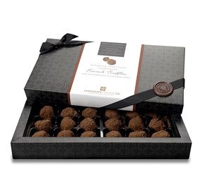 Superior Selection, Single Estate, French Chocolate Truffles Gift Box - Personalised 12 Box