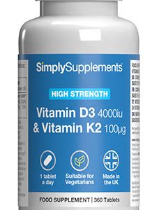 Vitamin D3 4000iu Vitamin K2 (360 Tablets)