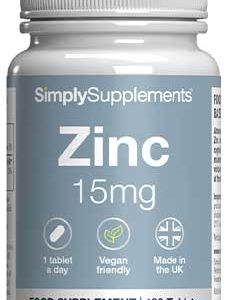 Zinc 15mg (180 Tablets)