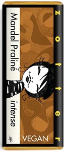 Zotter, Hand scooped, Vegan, Almond Praline Intense, 70% Dark Chocolate Bar