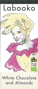 Zotter, Labooko white chocolate with almonds chocolate bar