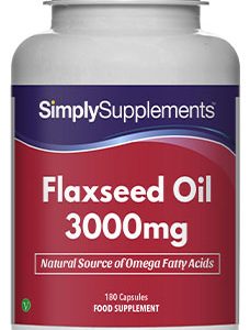 Flaxseed Oil 3000mg (180 Capsules)