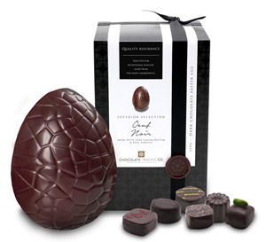 Oeuf Noir, Superior Selection dark chocolates Easter egg - Large 329g