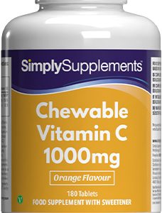 Chewable Vit C 1000mg Orange Flavour (180 Tablets)