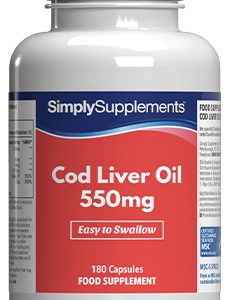 Cod Liver Oil 550mg (180 Capsules)