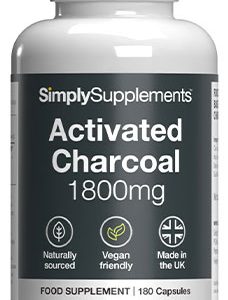 Activated Charcoal 1800mg (180 Capsules)