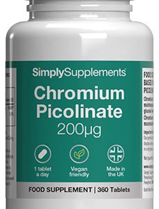 Chromium Picolinate 200mcg (360 Tablets)
