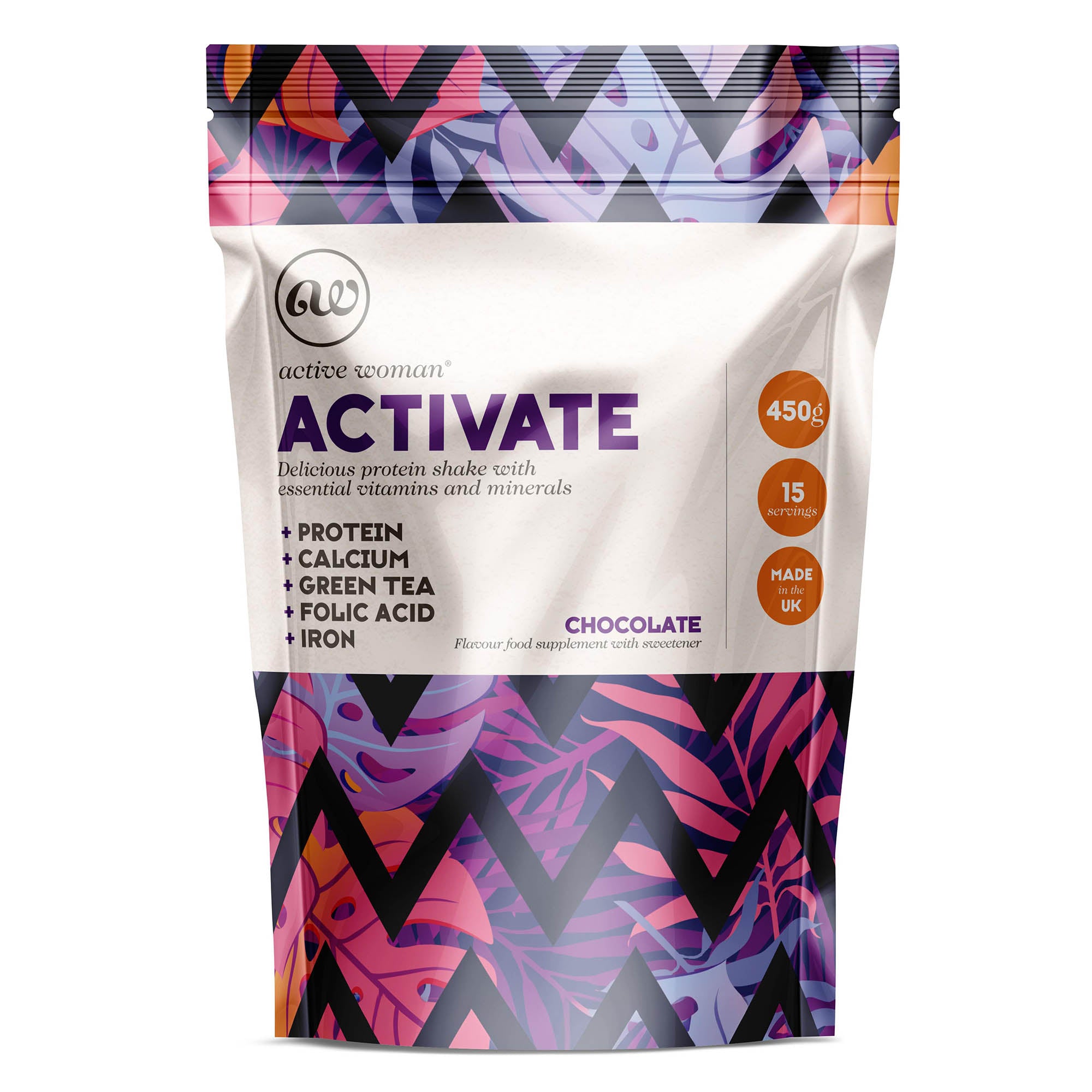 Active Woman Activate Protein Shake - 450g - Chocolate