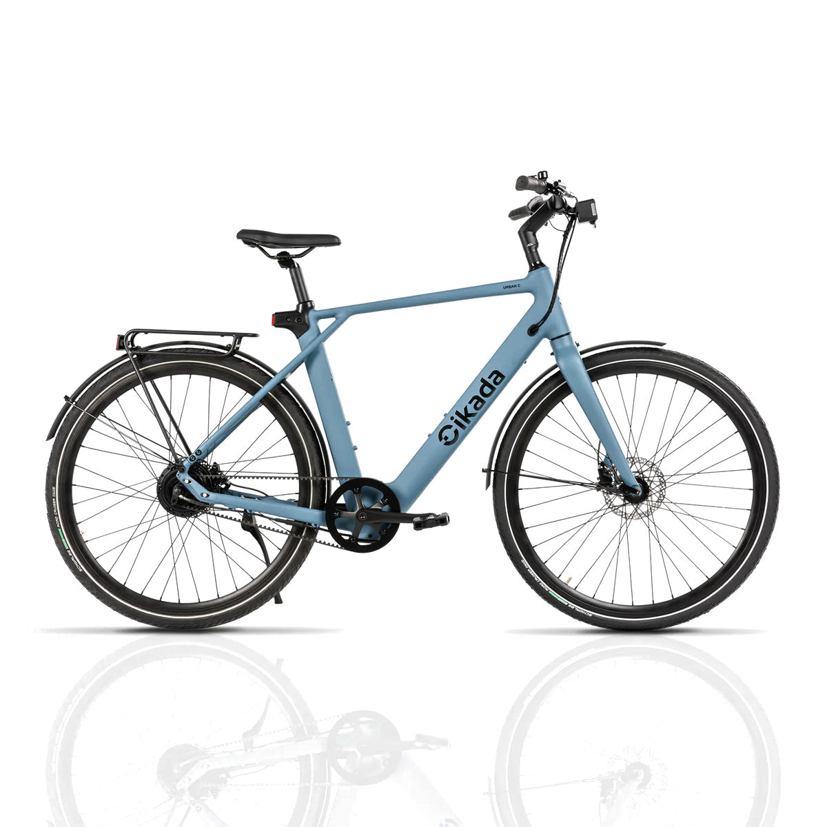 Cikada Urban Cruise Electric Hybrid Bike - Matte Blue / L: ( 5'7" - 6'1")