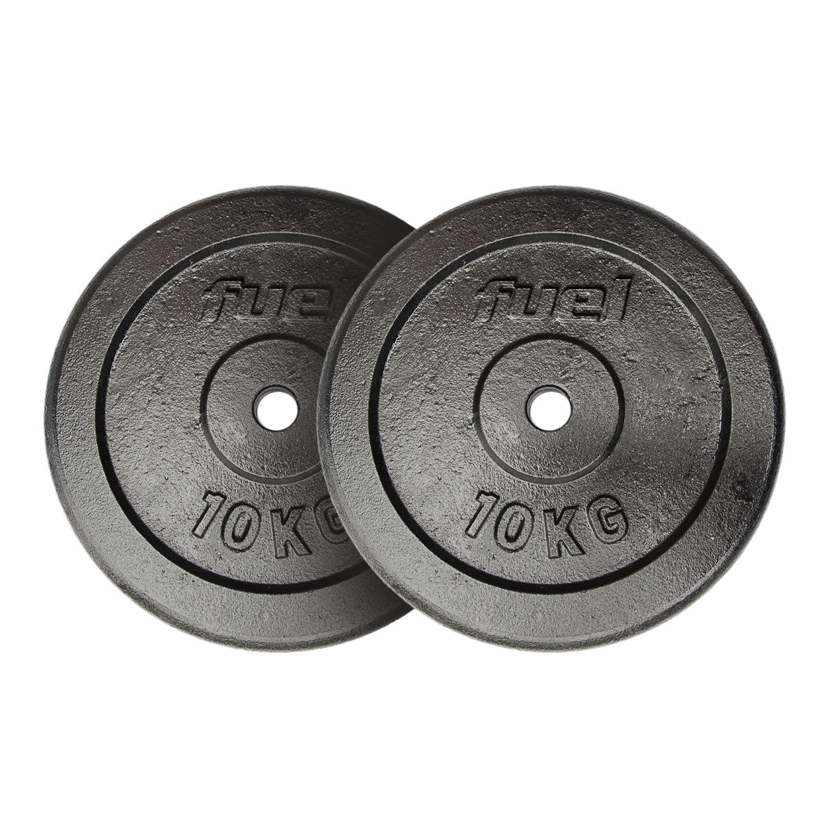 Fuel Fitness Cast Iron Standard Weight Plates - 2 x 10kg