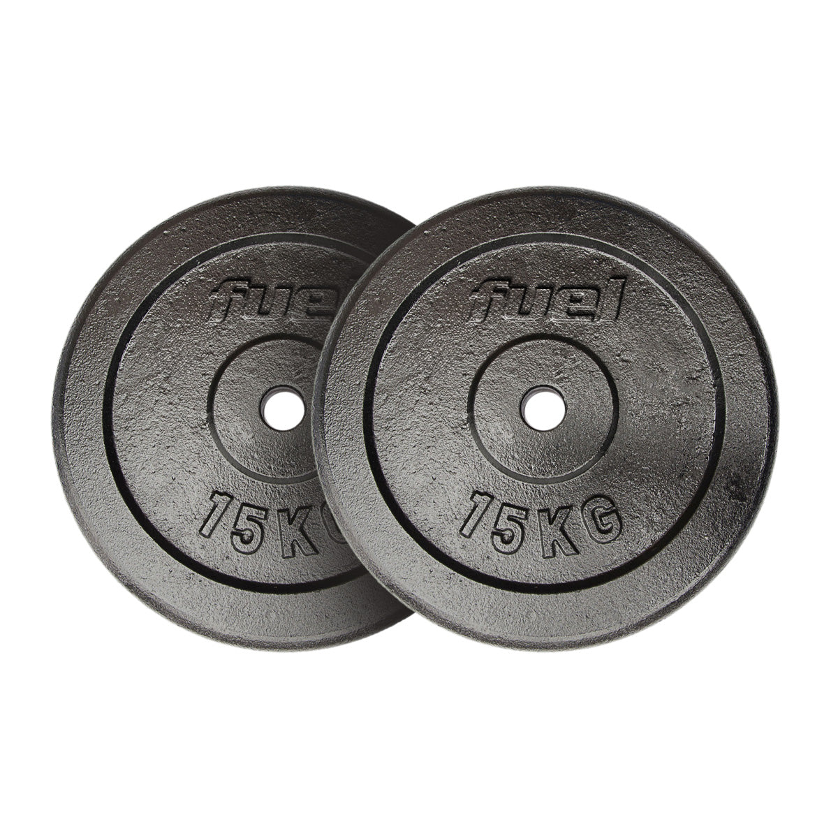Fuel Fitness Cast Iron Standard Weight Plates - 2 x 15kg