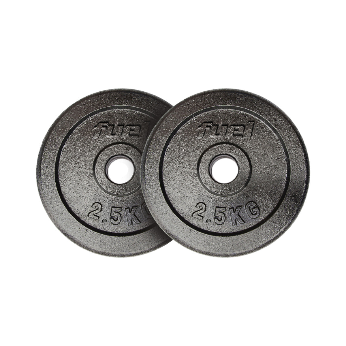 Fuel Fitness Cast Iron Standard Weight Plates - 2 x 2.5kg