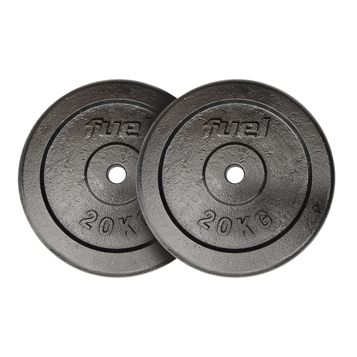 Fuel Fitness Cast Iron Standard Weight Plates - 2 x 20kg